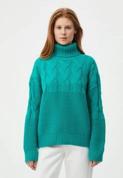 Finn Flare Damen Strickpullover - Green