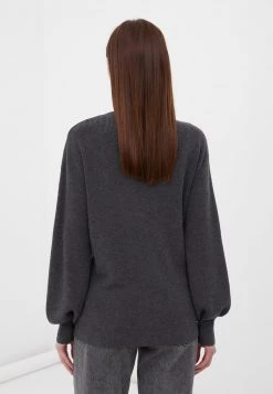 Finn Flare Damen Strickpullover - Dark Grey -Finn Flare Verkaufsladen d0cfd49575894daaaeea2bebc8094fef