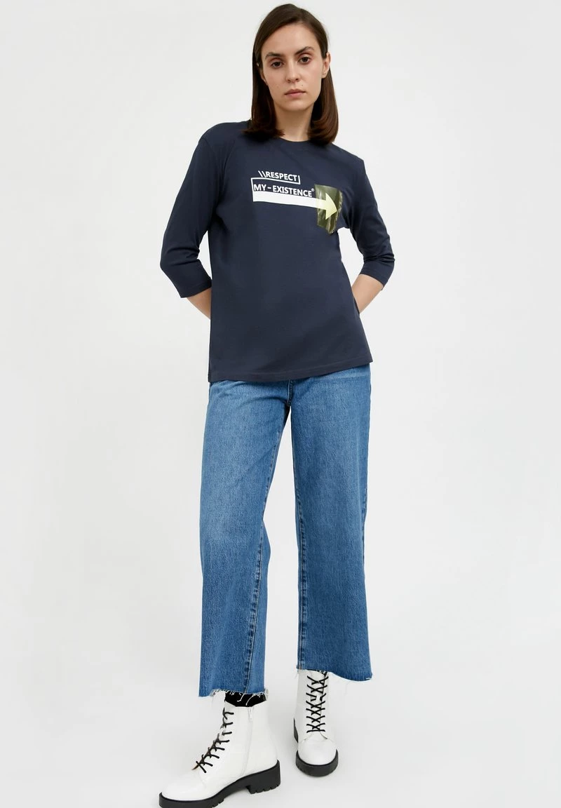 Finn Flare Damen Langarmshirt - Dark Blue 4 Finn Flare Damen Langarmshirt - Dark Blue – Bild 2