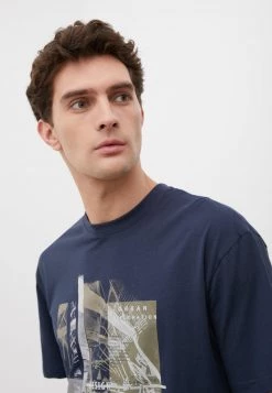 Finn Flare Herren T-Shirt Print - Dark Blue 11 Finn Flare Herren T-Shirt Print - Dark Blue -Finn Flare Verkaufsladen d234415131fe4e99a8003c918c390230