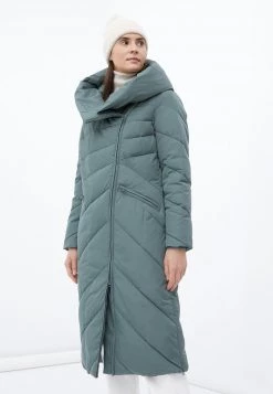 Finn Flare Damen Wintermantel - Dark Green
