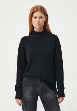 Finn Flare Damen LANGARM - Strickpullover - Black