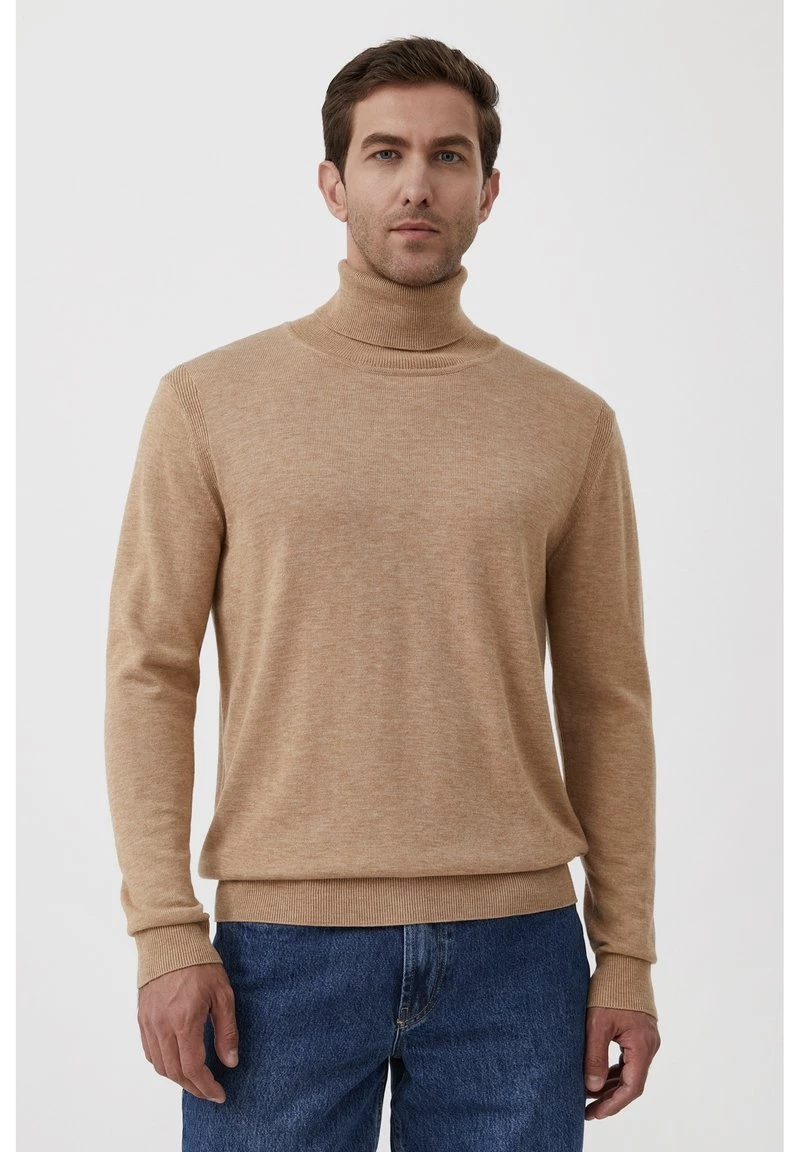 Finn Flare Herren Strickpullover - Beige 3 Finn Flare Herren Strickpullover - Beige