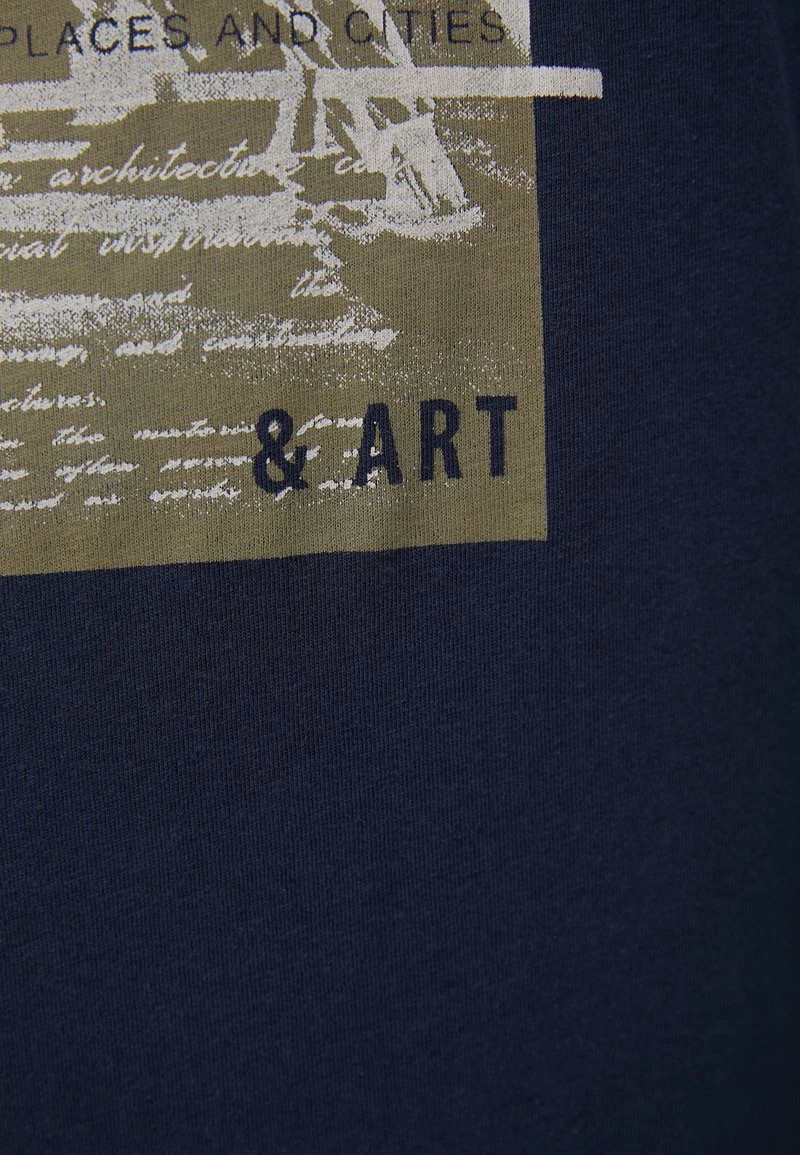 Finn Flare Herren T-Shirt Print - Dark Blue 7 Finn Flare Herren T-Shirt Print - Dark Blue – Bild 5