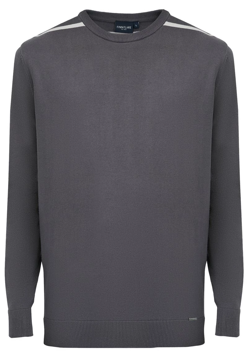 Finn Flare Herren Strickpullover - Dark Grey 9 Finn Flare Herren Strickpullover - Dark Grey – Bild 7