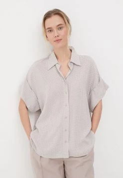 Finn Flare Damen Hemdbluse - Grey