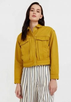 Finn Flare Damen Jeansjacke - Mustard