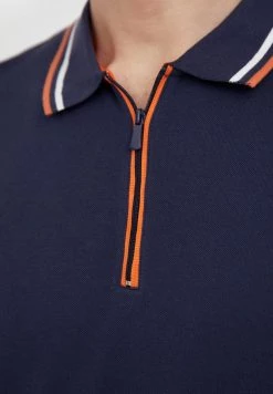 Finn Flare Herren Poloshirt - Dark Blue -Finn Flare Verkaufsladen d58c3331a87e4a428e1abe5c12effb77