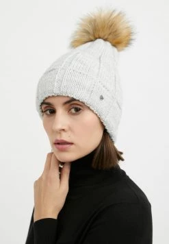 Finn Flare Damen Mütze - Light Grey Melange