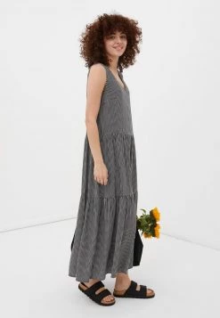 Finn Flare Damen Maxikleid - Black -Finn Flare Verkaufsladen d61fb07fc97144109158cc0e06bb1c40