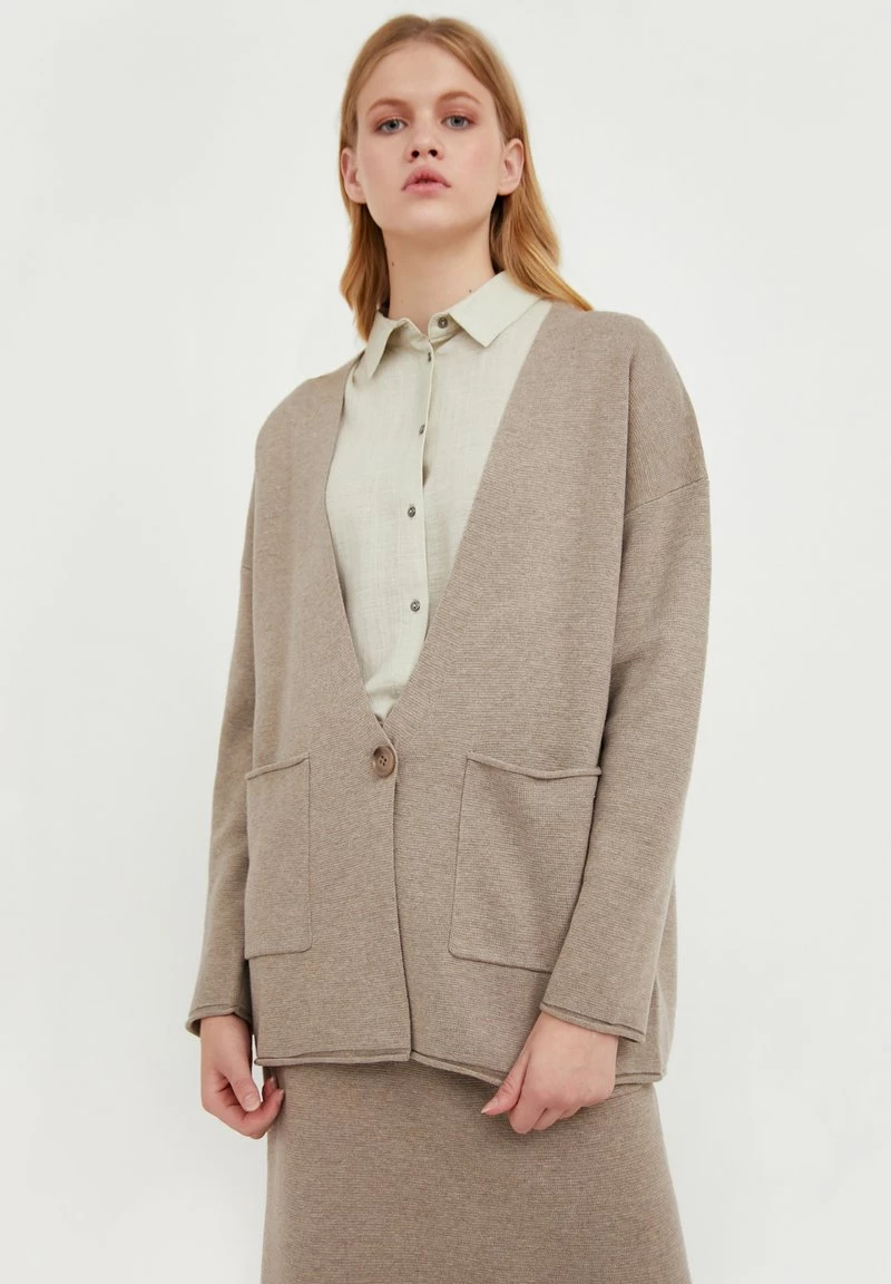 Finn Flare Damen Strickjacke - Grey 3 Finn Flare Damen Strickjacke - Grey