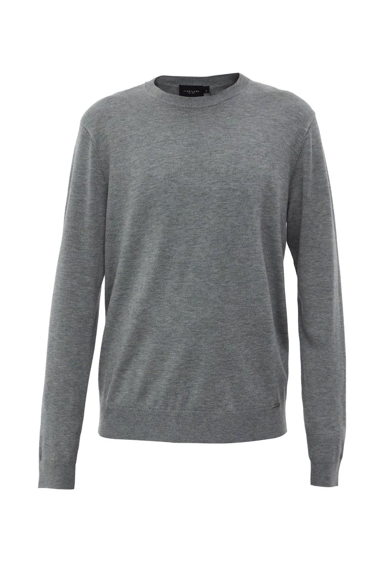 Finn Flare Herren Strickpullover - Dark Grey 7 Finn Flare Herren Strickpullover - Dark Grey – Bild 5