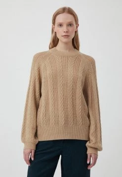 Finn Flare Strickpullover - Dark Beige | Damen