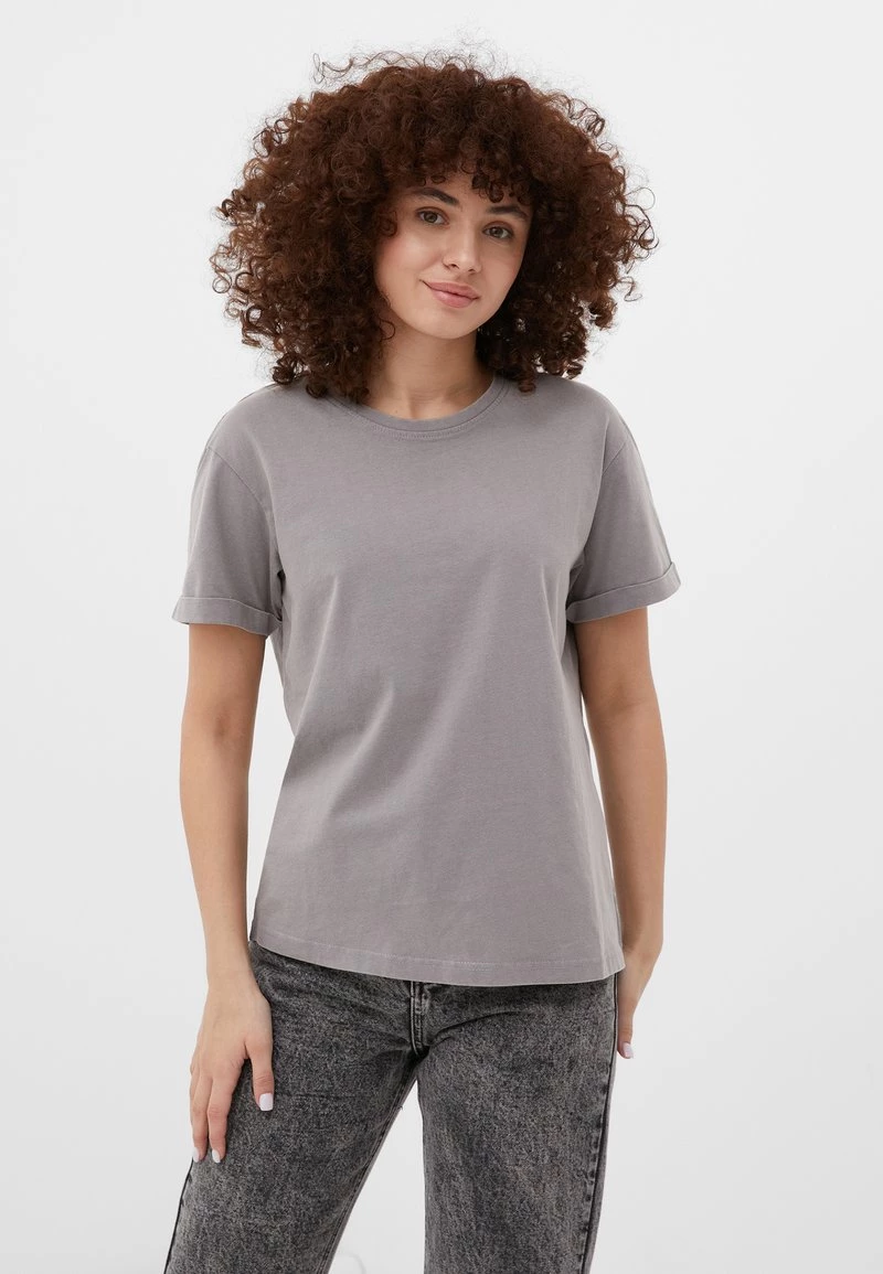 Finn Flare Damen T-Shirt Basic - Grey 3 Finn Flare Damen T-Shirt Basic - Grey