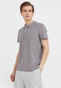 Finn Flare Herren Poloshirt - Grey Melange -Finn Flare Verkaufsladen d76b53264c4a4c1fbb1173231d7104ca