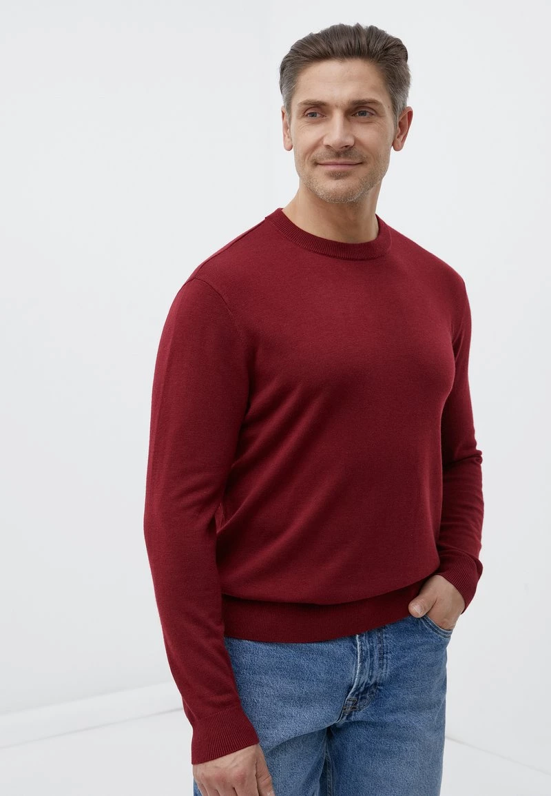 Finn Flare Herren Sweatshirt - Dark Red 7 Finn Flare Herren Sweatshirt - Dark Red – Bild 5