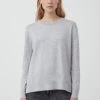 Finn Flare Damen Strickpullover - Light Grey -Finn Flare Verkaufsladen d81fae3470ee47eda36cc11f5c1ed1bb