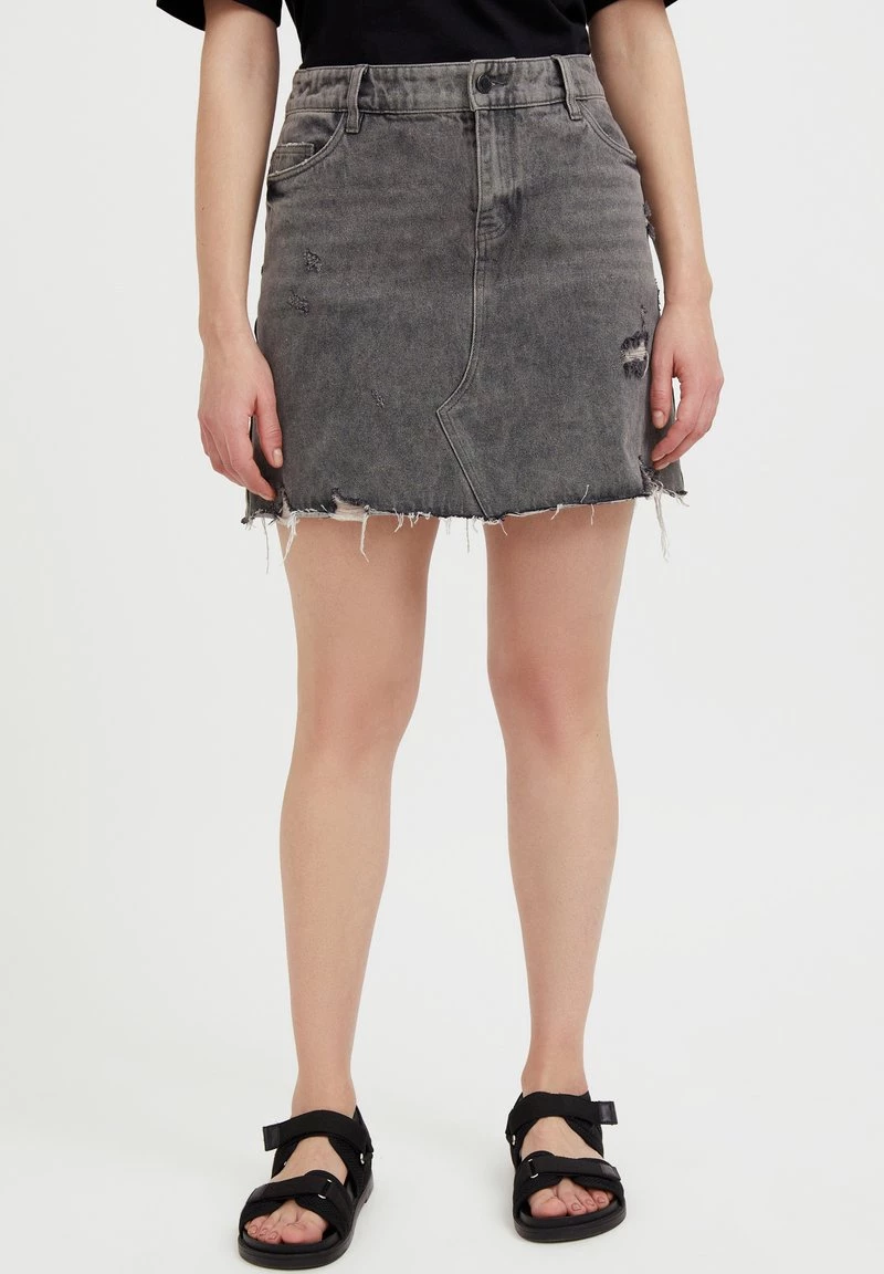 Finn Flare Damen A-Linien-Rock - Dark Grey 3 Finn Flare Damen A-Linien-Rock - Dark Grey