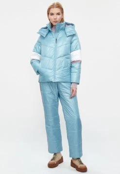 Finn Flare Damen Stoffhose - Light Turquois