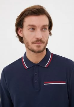 Finn Flare Herren Poloshirt - Dark Blue -Finn Flare Verkaufsladen d8af26961a3f4bff9f7d5f840df9e4f2