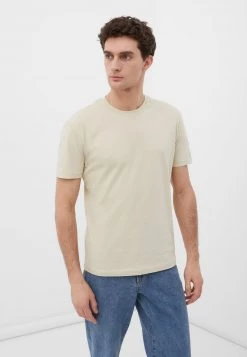 Finn Flare Herren T-Shirt Basic - Greybeige