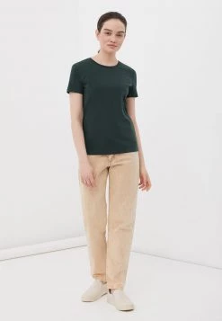 Finn Flare Damen T-Shirt Basic - Dark Green