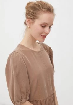 Finn Flare Damen Maxikleid - Dark Beige -Finn Flare Verkaufsladen d996705d5ec44333a2743de18ee35b6a