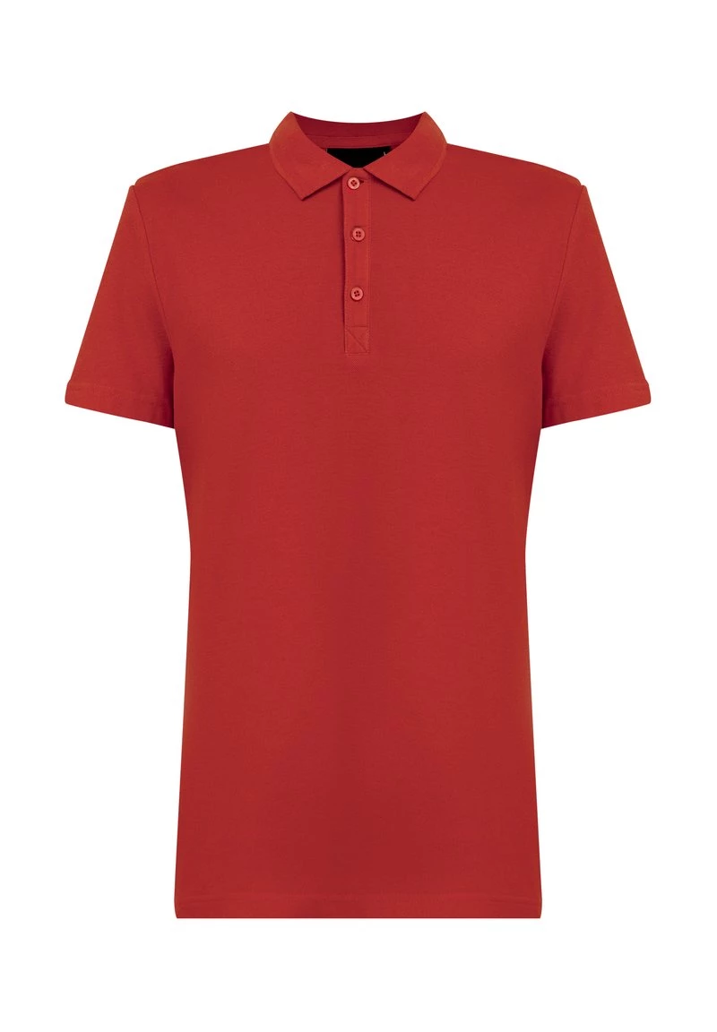 Finn Flare Herren Poloshirt - Red Brown 9 Finn Flare Herren Poloshirt - Red Brown – Bild 7