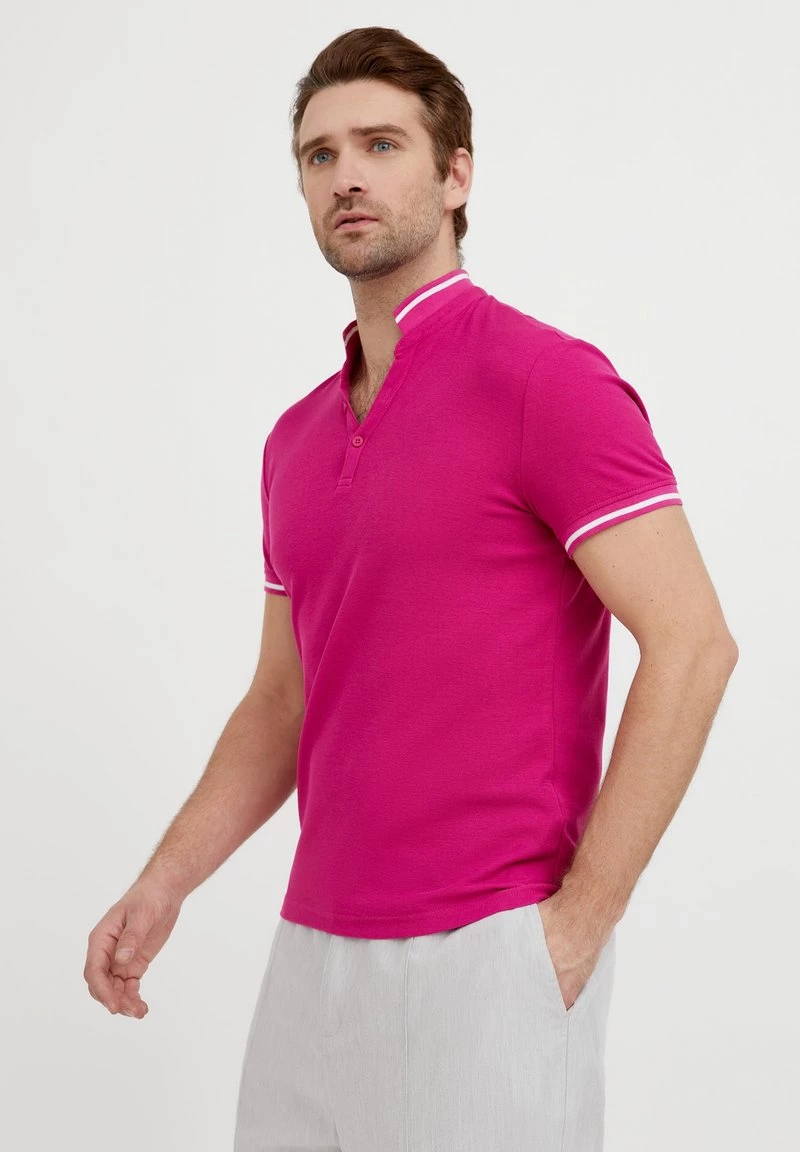 Finn Flare Herren T-Shirt Basic - Purple 6 Finn Flare Herren T-Shirt Basic - Purple – Bild 4