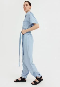 Finn Flare Damen Jumpsuit - Light Blue -Finn Flare Verkaufsladen da1d7fe87e3c45b38af37db9fb0a7259