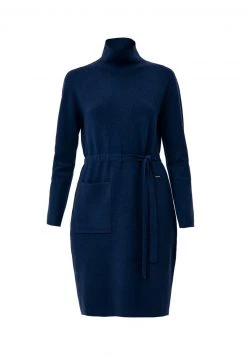 Finn Flare Damen Strickkleid - Dark Blue -Finn Flare Verkaufsladen dac5fe09e1db4a09aec188319b2b3027