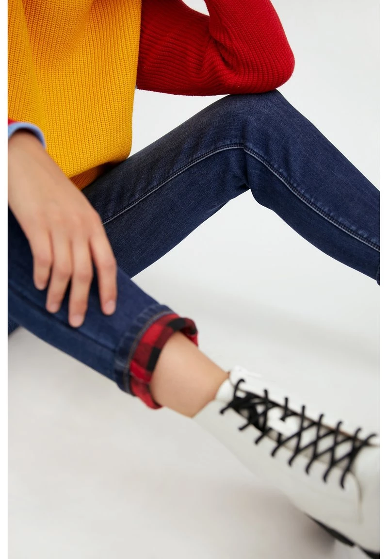 Finn Flare Damen Jeans Skinny Fit - Dark Blue 7 Finn Flare Damen Jeans Skinny Fit - Dark Blue – Bild 5