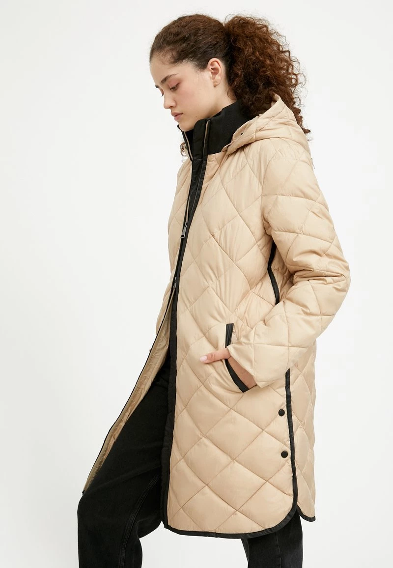 Finn Flare Damen Wintermantel - Beige 6 Finn Flare Damen Wintermantel - Beige – Bild 4