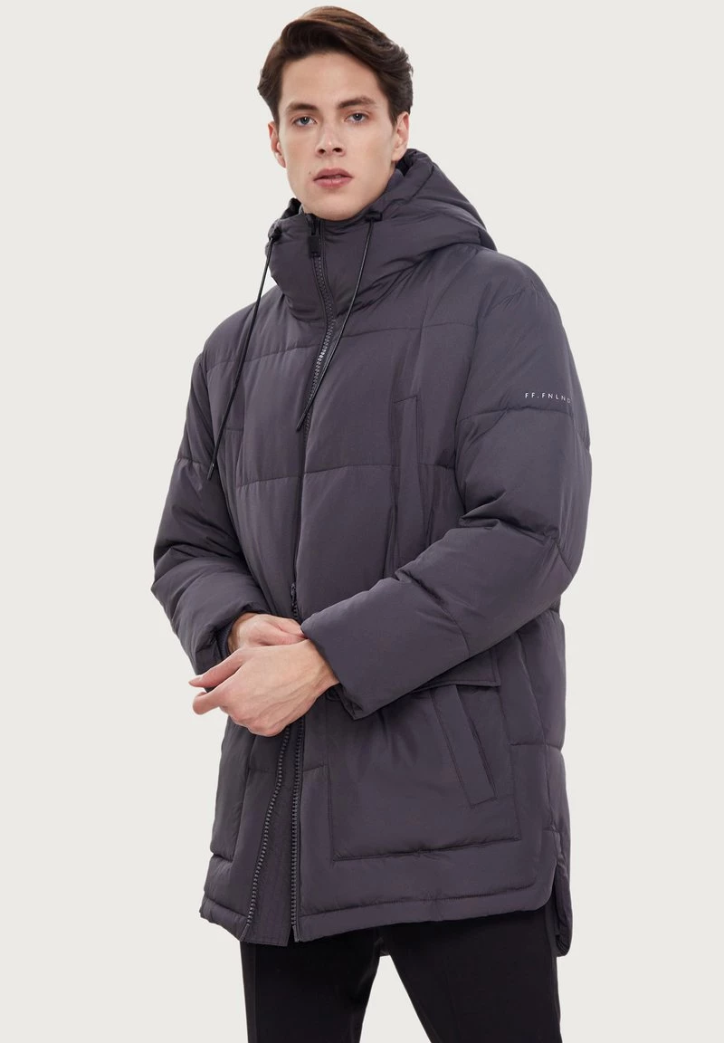 Finn Flare Herren Wintermantel - Dark Grey 3 Finn Flare Herren Wintermantel - Dark Grey