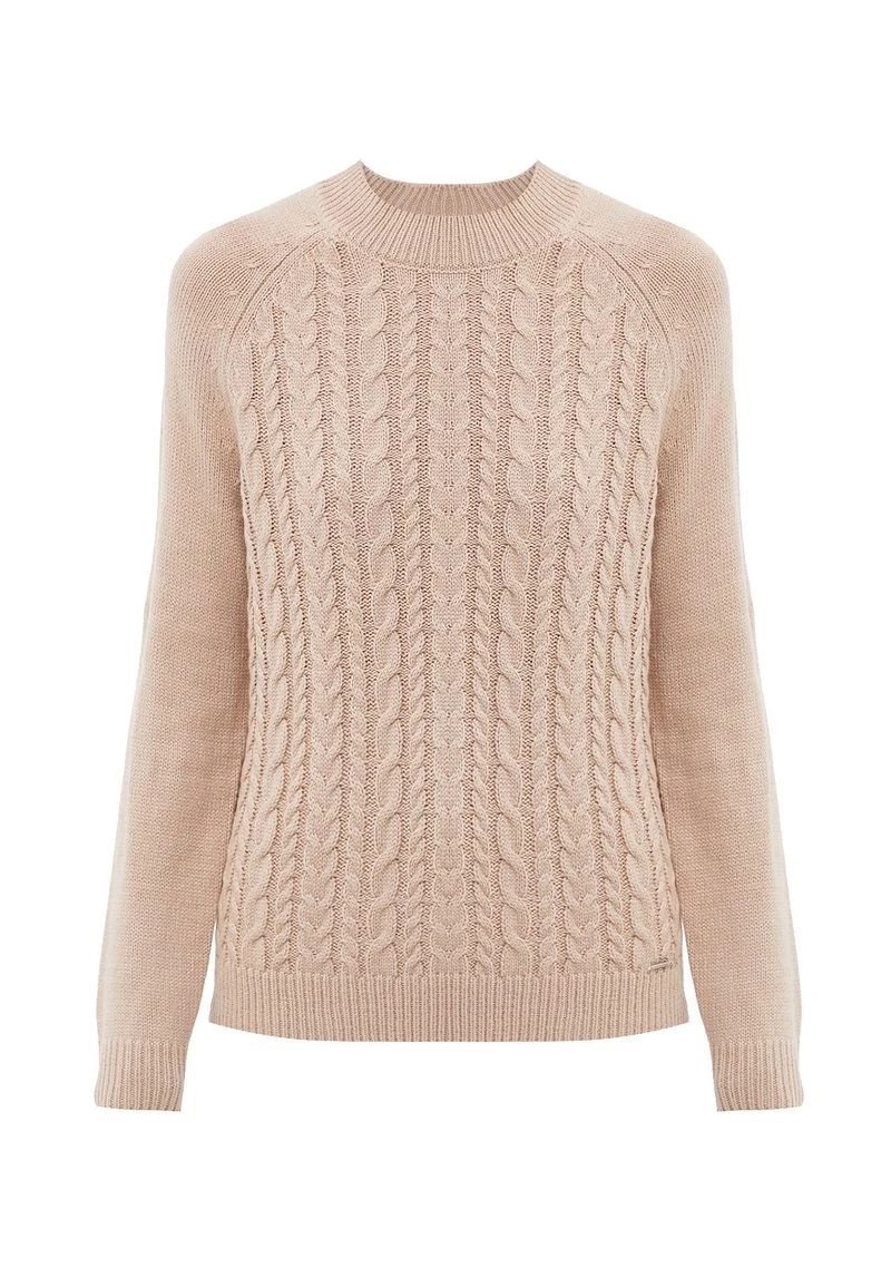 Finn Flare Damen Strickpullover - Beige 7 Finn Flare Damen Strickpullover - Beige – Bild 5
