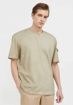 Finn Flare Herren T-Shirt Print - Beige