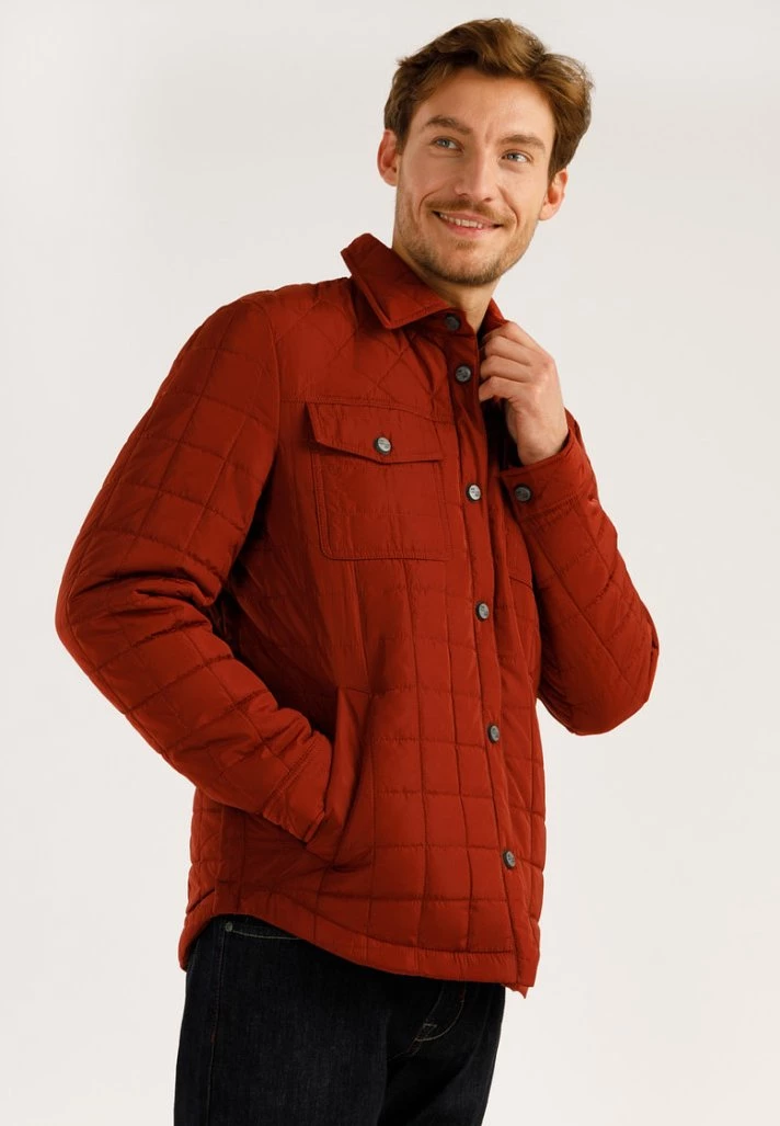 Finn Flare Herren MIT AUFGESETZTEN TASCHEN - Übergangsjacke - Dark Red 6 Finn Flare Herren MIT AUFGESETZTEN TASCHEN - Übergangsjacke - Dark Red – Bild 4
