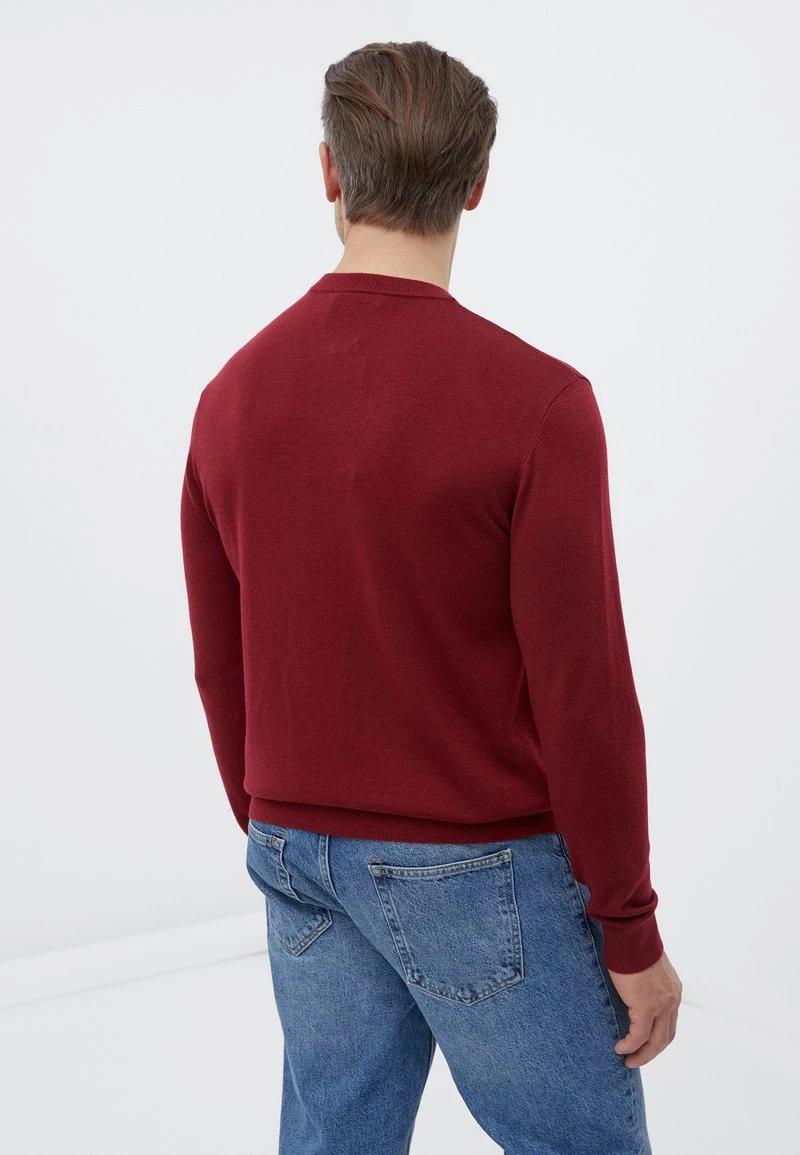 Finn Flare Herren Sweatshirt - Dark Red 5 Finn Flare Herren Sweatshirt - Dark Red – Bild 3