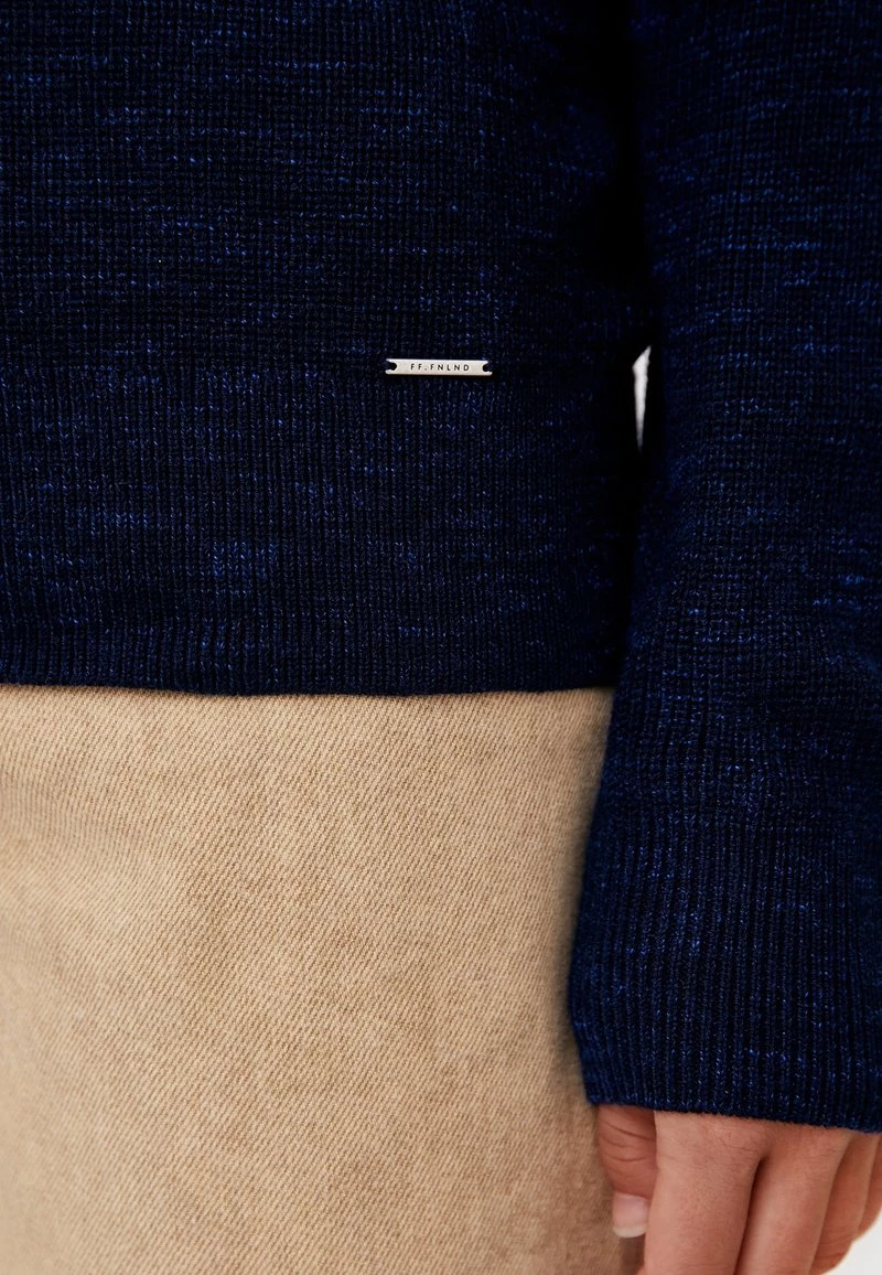 Finn Flare Damen Strickpullover - Dark Blue 6 Finn Flare Damen Strickpullover - Dark Blue – Bild 4