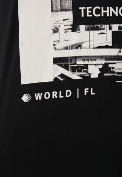 Finn Flare Herren T-Shirt Print - Black -Finn Flare Verkaufsladen ddb33122e24b4a7d9688280c6c561782