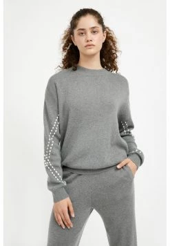 Finn Flare Damen Strickpullover - Grey Melange