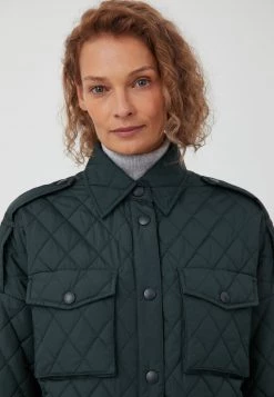 Finn Flare Damen Wintermantel - Dark Green -Finn Flare Verkaufsladen deeab16e4b4940dda8eeee4169218f5e