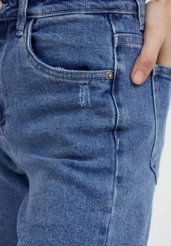 Finn Flare Damen Jeans Shorts - Blue -Finn Flare Verkaufsladen df2c96b8a9aa4016975668c587579141