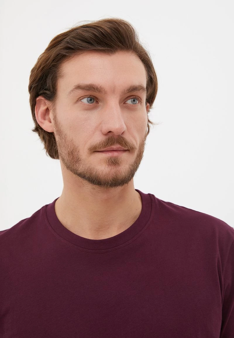 Finn Flare T-Shirt Basic - Darkred | Herren 7 Finn Flare T-Shirt Basic - Darkred | Herren – Bild 5