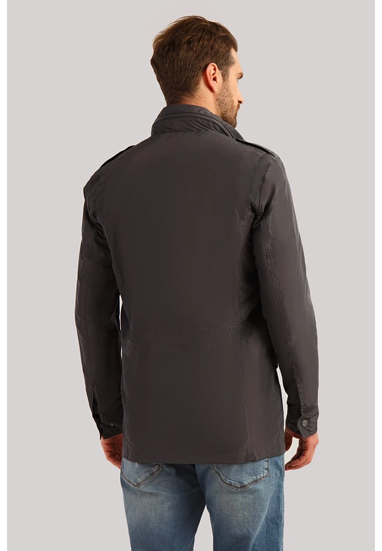 Finn Flare Herren MIT COOLEM STEHKRAGEN - Regenjacke / Wasserabweisende Jacke - Grey 7 Finn Flare Herren MIT COOLEM STEHKRAGEN - Regenjacke / Wasserabweisende Jacke - Grey – Bild 5