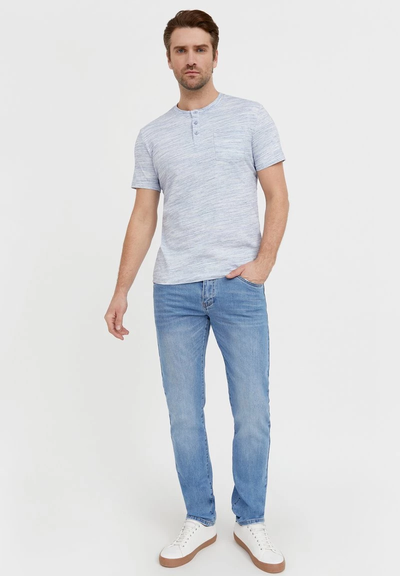 Finn Flare Herren T-Shirt Basic - Grey Blue 4 Finn Flare Herren T-Shirt Basic - Grey Blue – Bild 2