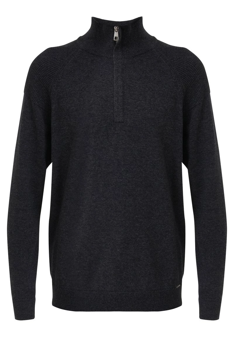 Finn Flare Herren Strickpullover - Dark Grey 9 Finn Flare Herren Strickpullover - Dark Grey – Bild 7