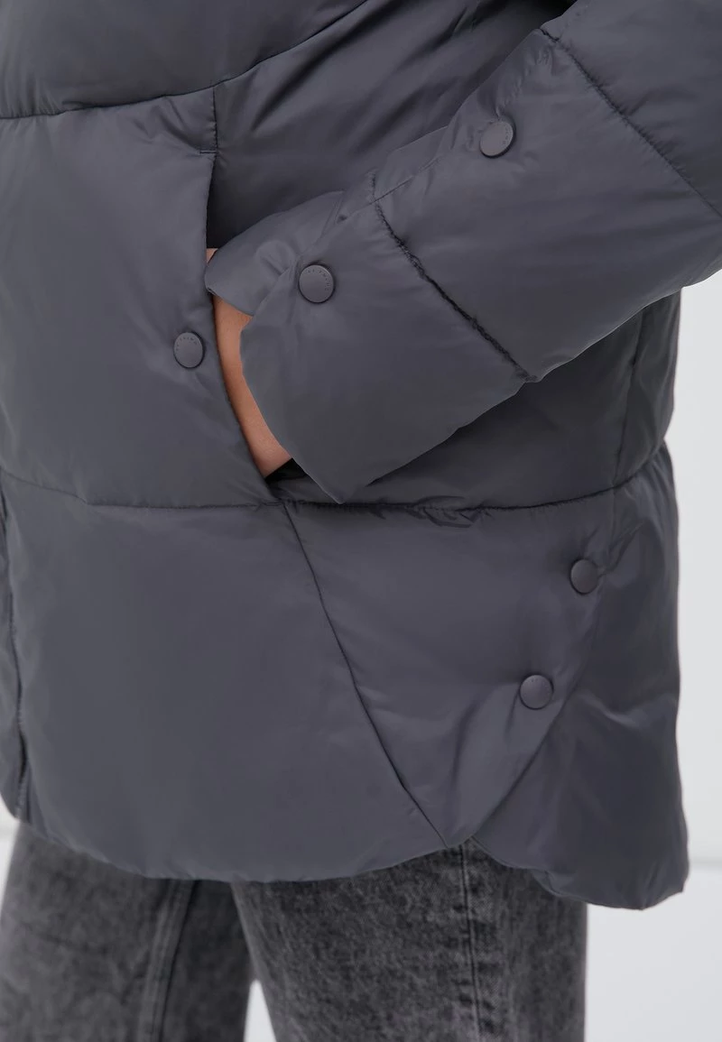 Finn Flare Damen Wintermantel - Dark Grey 6 Finn Flare Damen Wintermantel - Dark Grey – Bild 4