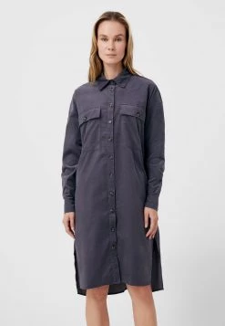 Finn Flare Damen Blusenkleid - Dark Grey