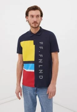 Finn Flare Herren Poloshirt - Dark Blue